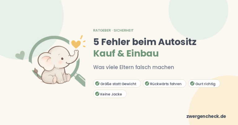 5 Fehler beim Autositz